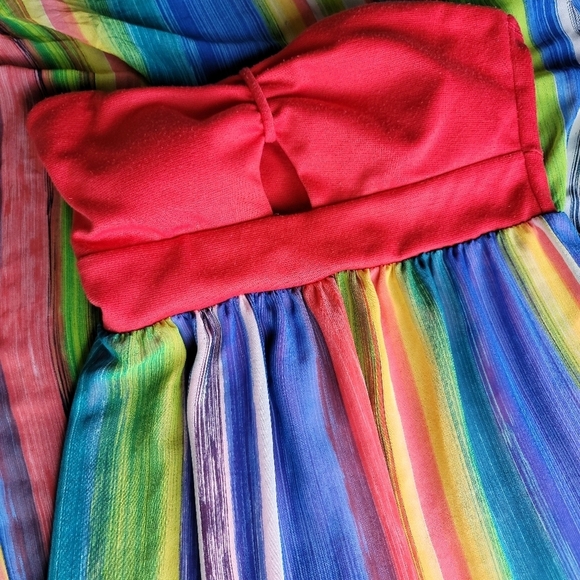 Body Central Stripe Halter‎ Dress - Picture 3 of 8